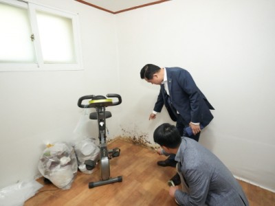 손영준 노원구의장, 백사마을 철거로 이전하는 평화의 집 새 거처 찾아