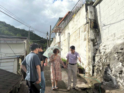 정영기 의원, 수락산 별빛마을 폭우 피해 현장 방문